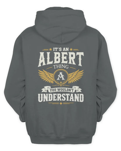 ALBERT KT06-M008 It’s a [NAME] Thing – You Wouldn’t Understand | Personalized Vintage T-Shirt - Unisex Hoodie - Charcoal