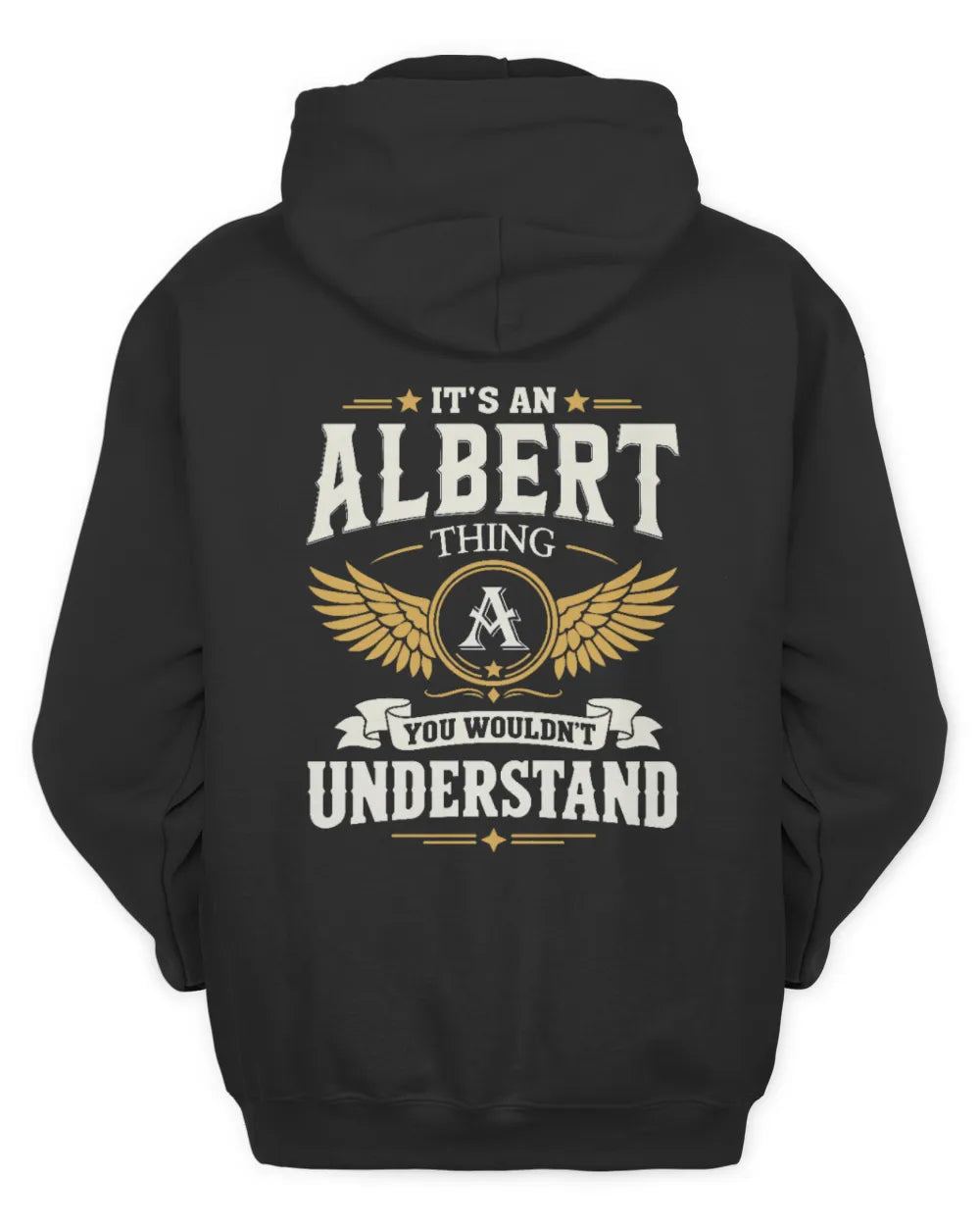 ALBERT KT06-M008 It’s a [NAME] Thing – You Wouldn’t Understand | Personalized Vintage T-Shirt - Unisex Hoodie - Black