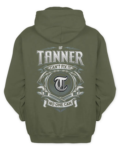 TANNER AP81-K4-626 - Personalized Ahmed Quote Apparel “If Ahmed Can't Fix It, No One Can” - Unisex Hoodie - Military Green