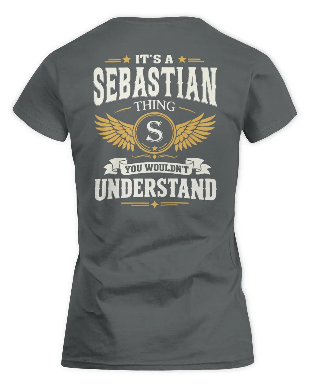 SEBASTIAN KT06-M008 It’s a [NAME] Thing – You Wouldn’t Understand | Personalized Vintage T-Shirt - Women's Standard T-Shirt - Charcoal