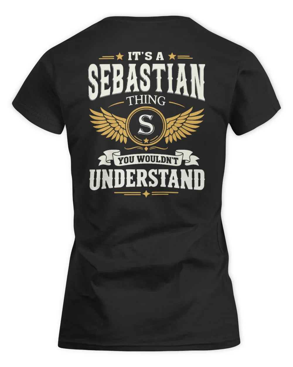 SEBASTIAN KT06-M008 It’s a [NAME] Thing – You Wouldn’t Understand | Personalized Vintage T-Shirt - Women's Standard T-Shirt - Black