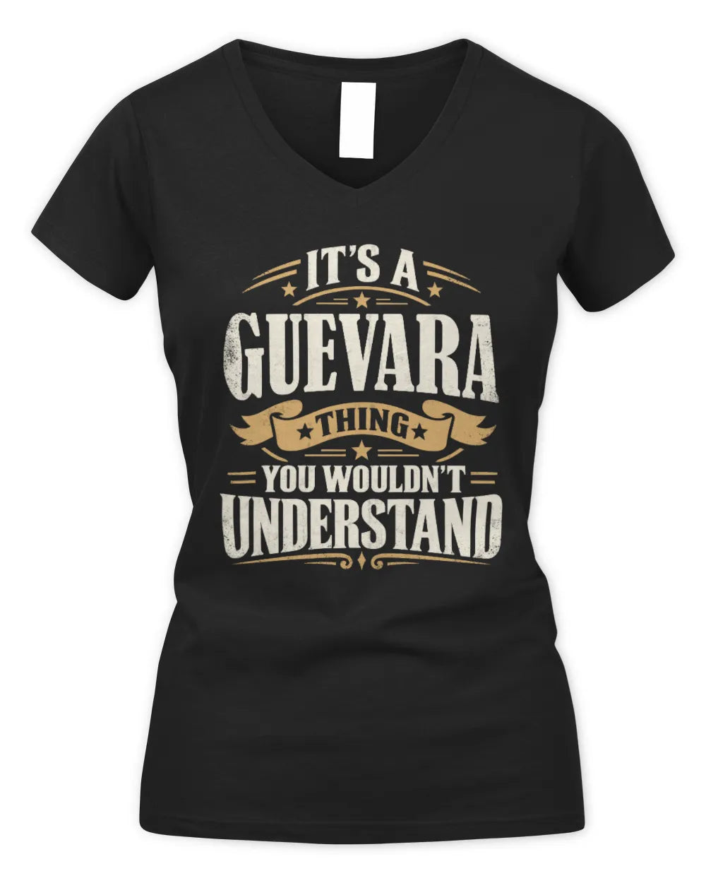 GUEVARA P08 TH51 - Personalized “It’s a/an [NAME] Thing – You Wouldn’t Understand” Shirt - Women's V-Neck T-Shirt - Black