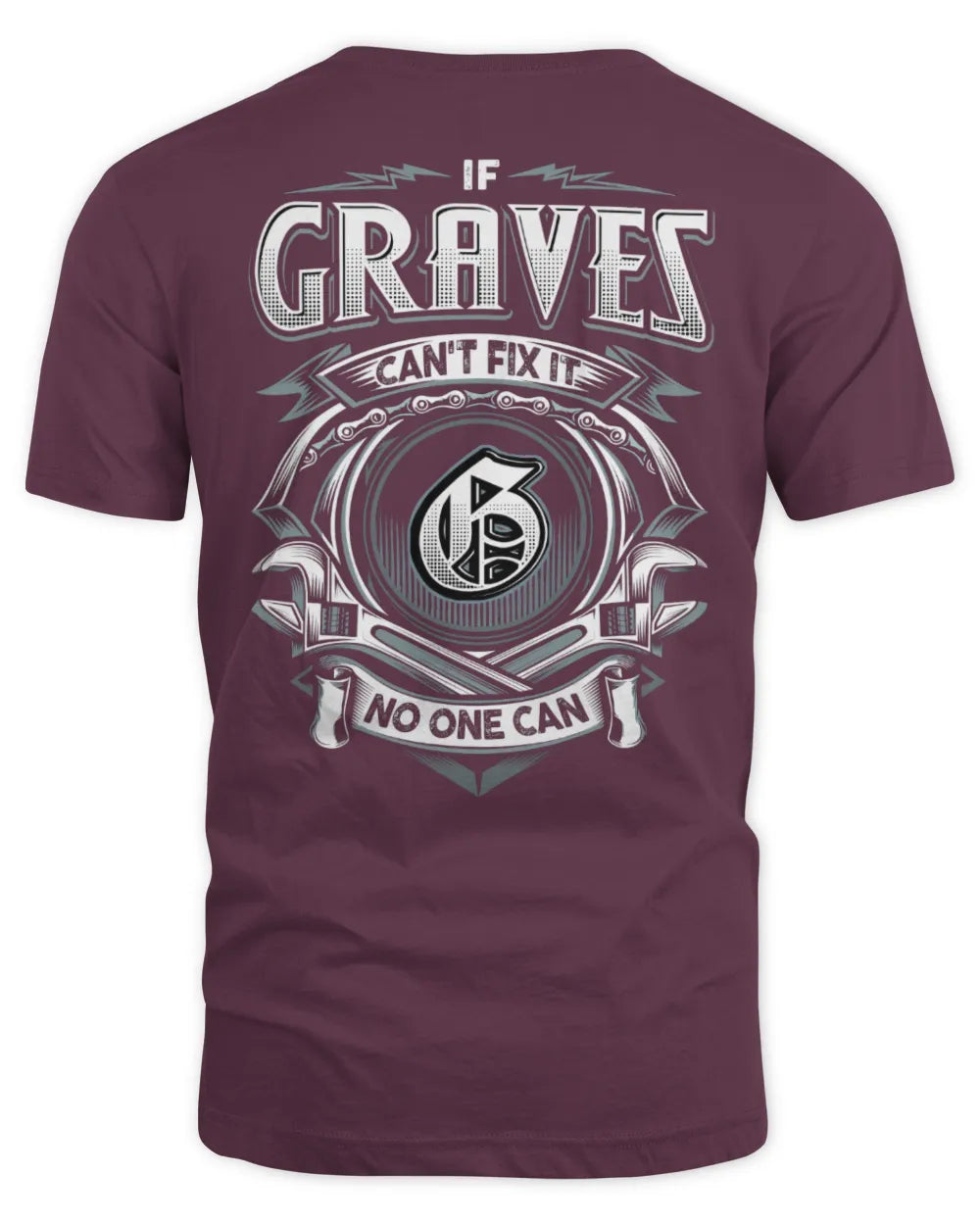 GRAVES AP81-K4-626 - Personalized Ahmed Quote Apparel “If Ahmed Can't Fix It, No One Can” - Unisex Standard T-Shirt - Maroon