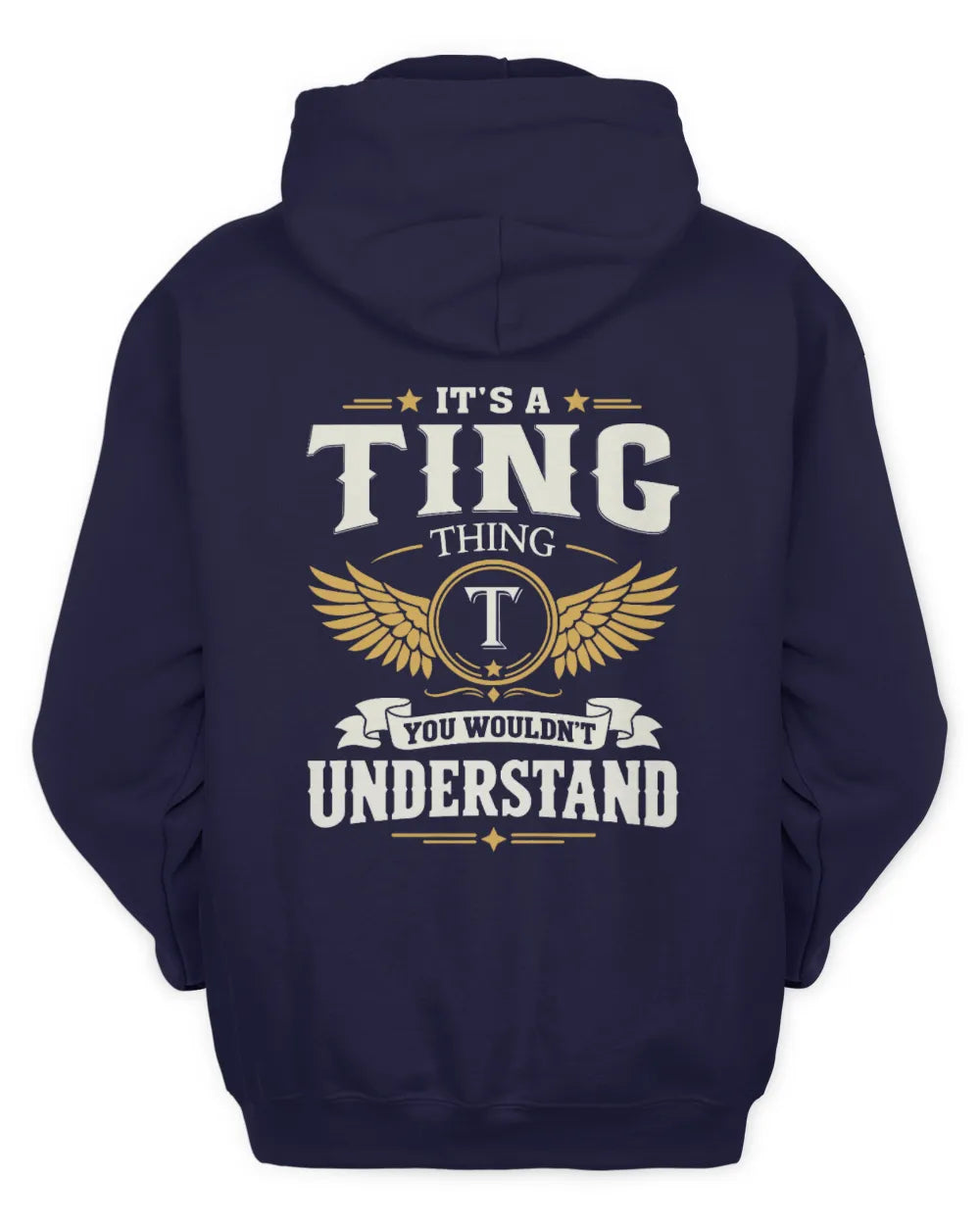 TING KT06-M008 It’s a [NAME] Thing – You Wouldn’t Understand | Personalized Vintage T-Shirt - Unisex Hoodie - Navy