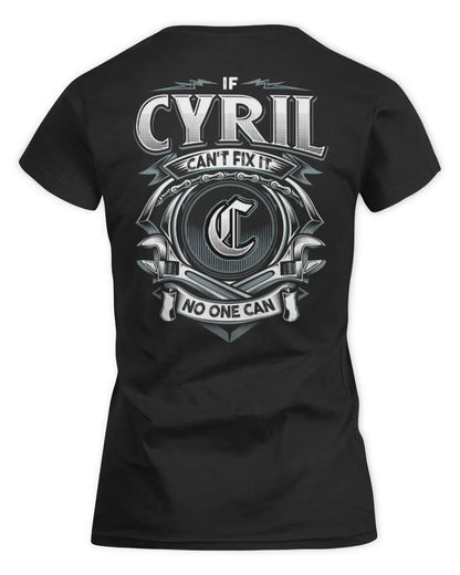 CYRIL AP81-K4-626 - Personalized Ahmed Quote Apparel “If Ahmed Can't Fix It, No One Can” - Women's Standard T-Shirt - Black