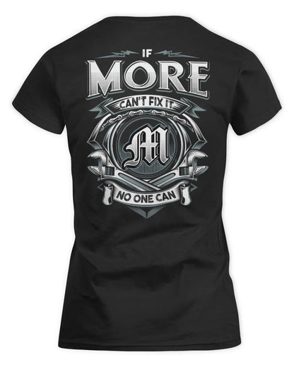 MORE AP81-K4-626 - Personalized Ahmed Quote Apparel “If Ahmed Can't Fix It, No One Can” - Women's Standard T-Shirt - Black