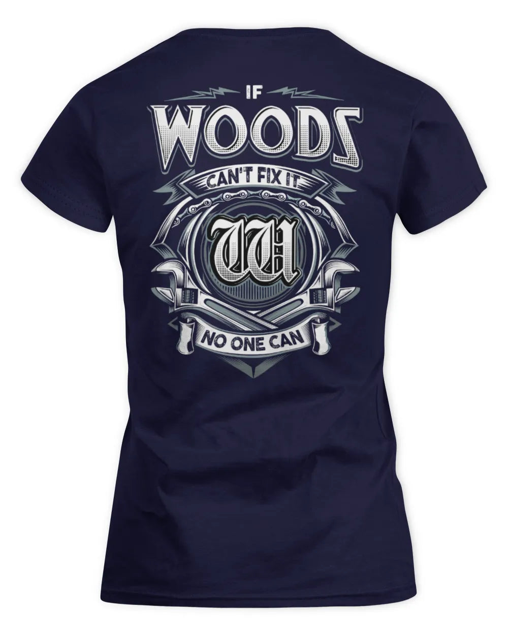 WOODS AP81-K4-626 - Personalized Ahmed Quote Apparel “If Ahmed Can't Fix It, No One Can” - Women's Standard T-Shirt - Navy