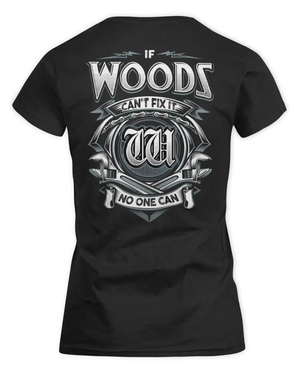 WOODS AP81-K4-626 - Personalized Ahmed Quote Apparel “If Ahmed Can't Fix It, No One Can” - Women's Standard T-Shirt - Black
