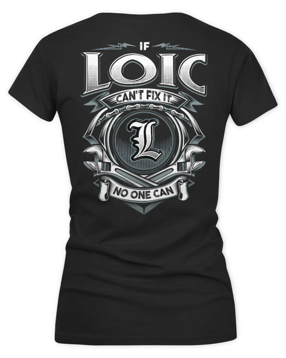 LOIC AP81-K4-626 - Personalized Ahmed Quote Apparel “If Ahmed Can't Fix It, No One Can” - Women's V-Neck T-Shirt - Black