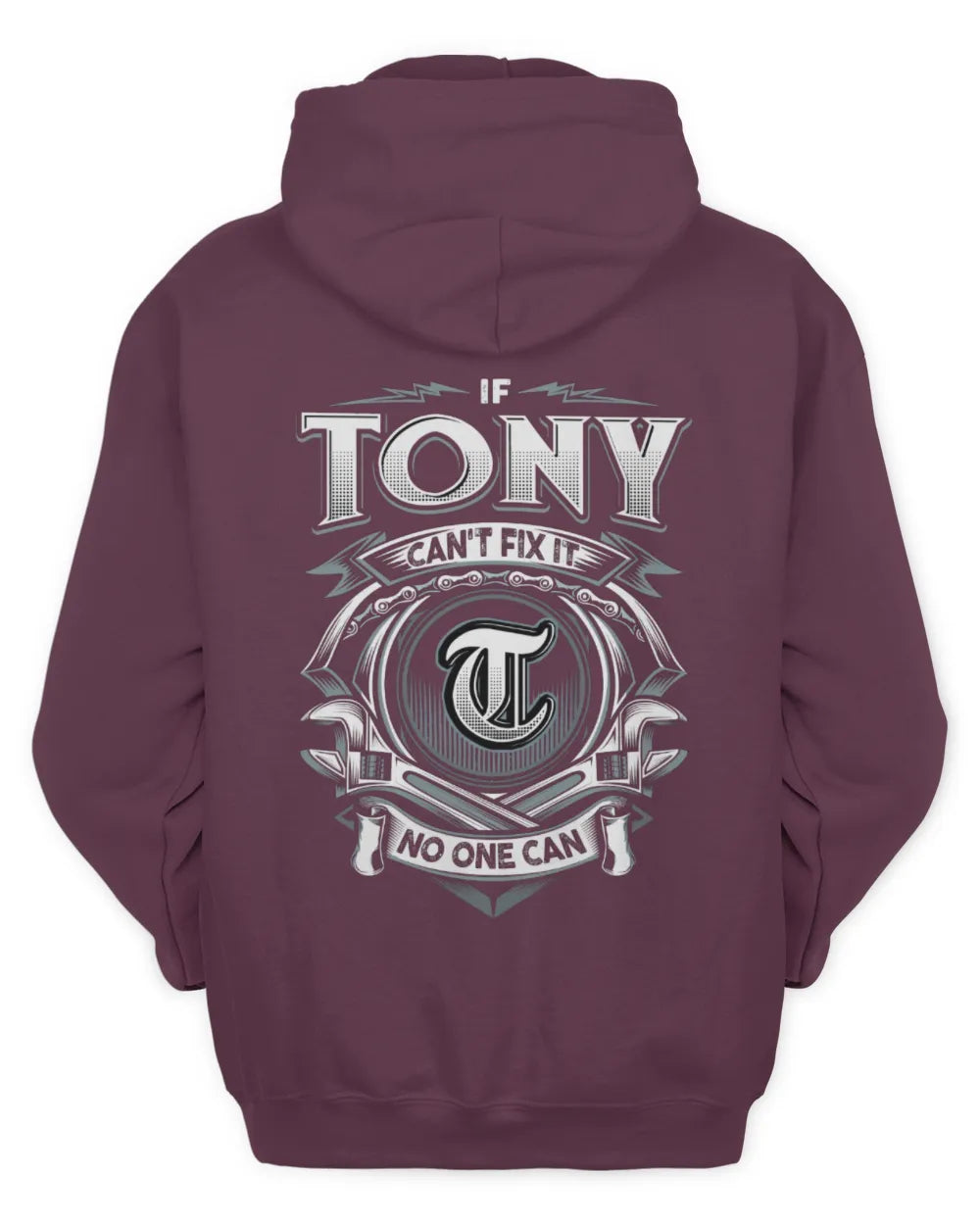 TONY AP81-K4-626 - Personalized Ahmed Quote Apparel “If Ahmed Can't Fix It, No One Can” - Unisex Hoodie - Maroon