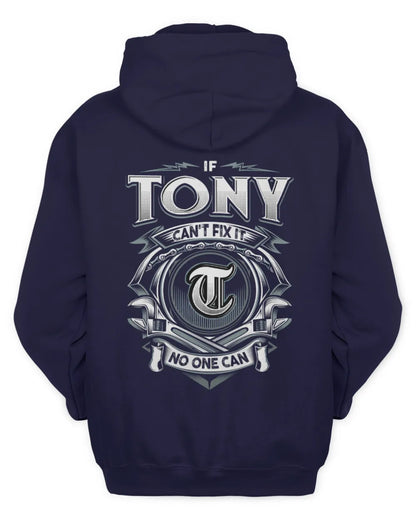 TONY AP81-K4-626 - Personalized Ahmed Quote Apparel “If Ahmed Can't Fix It, No One Can” - Unisex Hoodie - Navy