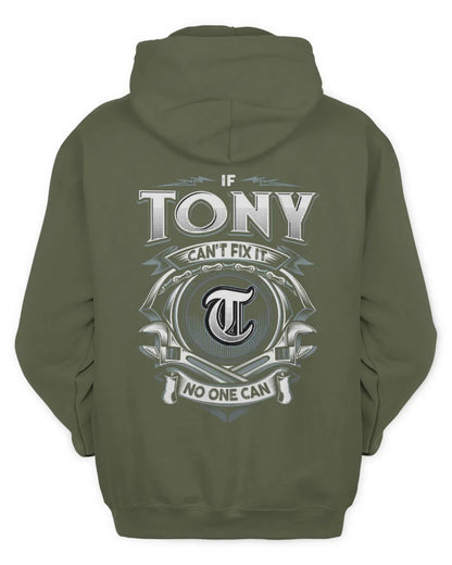 TONY AP81-K4-626 - Personalized Ahmed Quote Apparel “If Ahmed Can't Fix It, No One Can” - Unisex Hoodie - Military Green