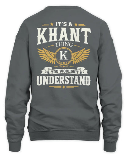 KHANT KT06-M008 It’s a [NAME] Thing – You Wouldn’t Understand | Personalized Vintage T-Shirt - Unisex Sweatshirt - Charcoal