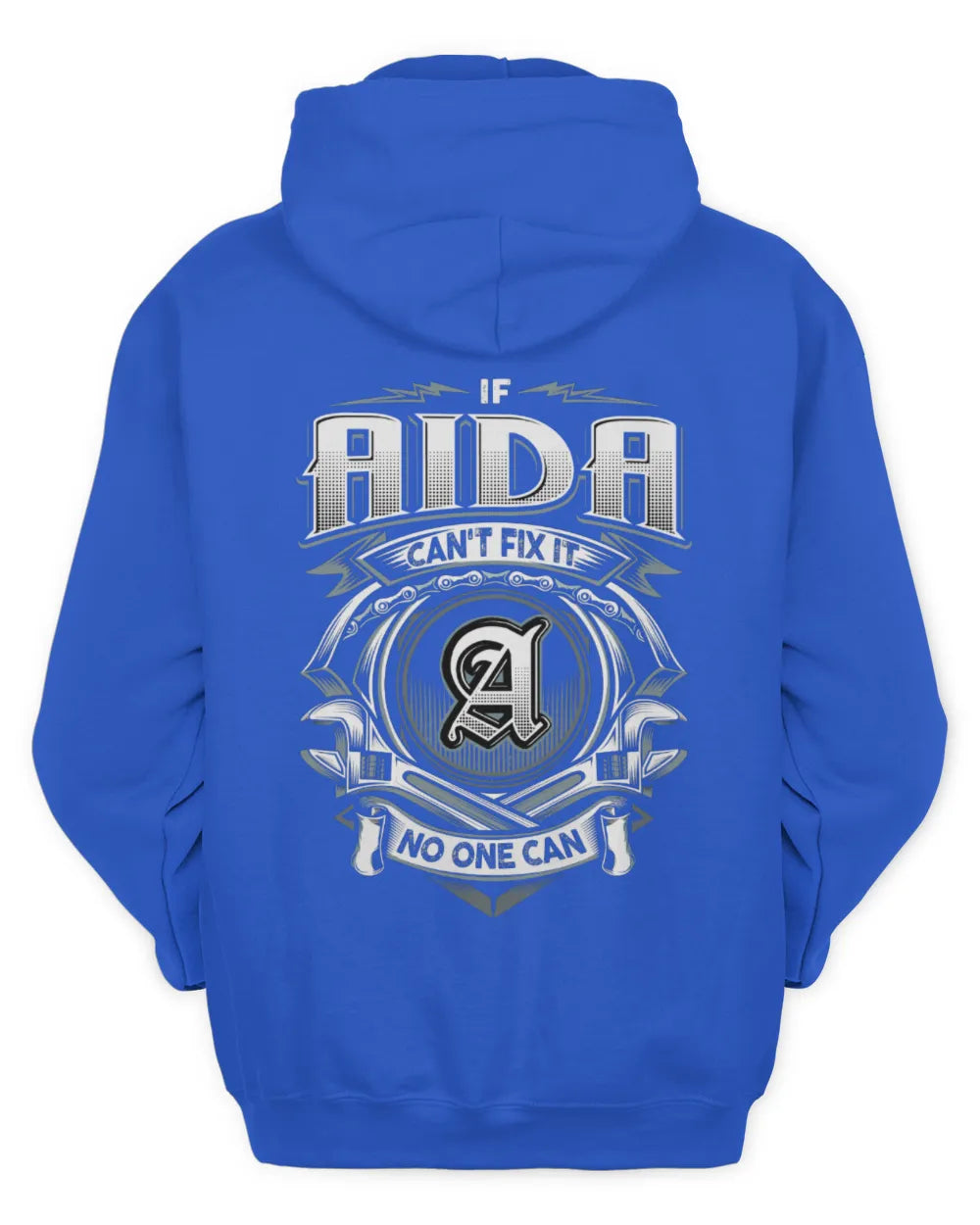 AIDA AP81-K4-626 - Personalized Ahmed Quote Apparel “If Ahmed Can't Fix It, No One Can” - Unisex Hoodie - Royal