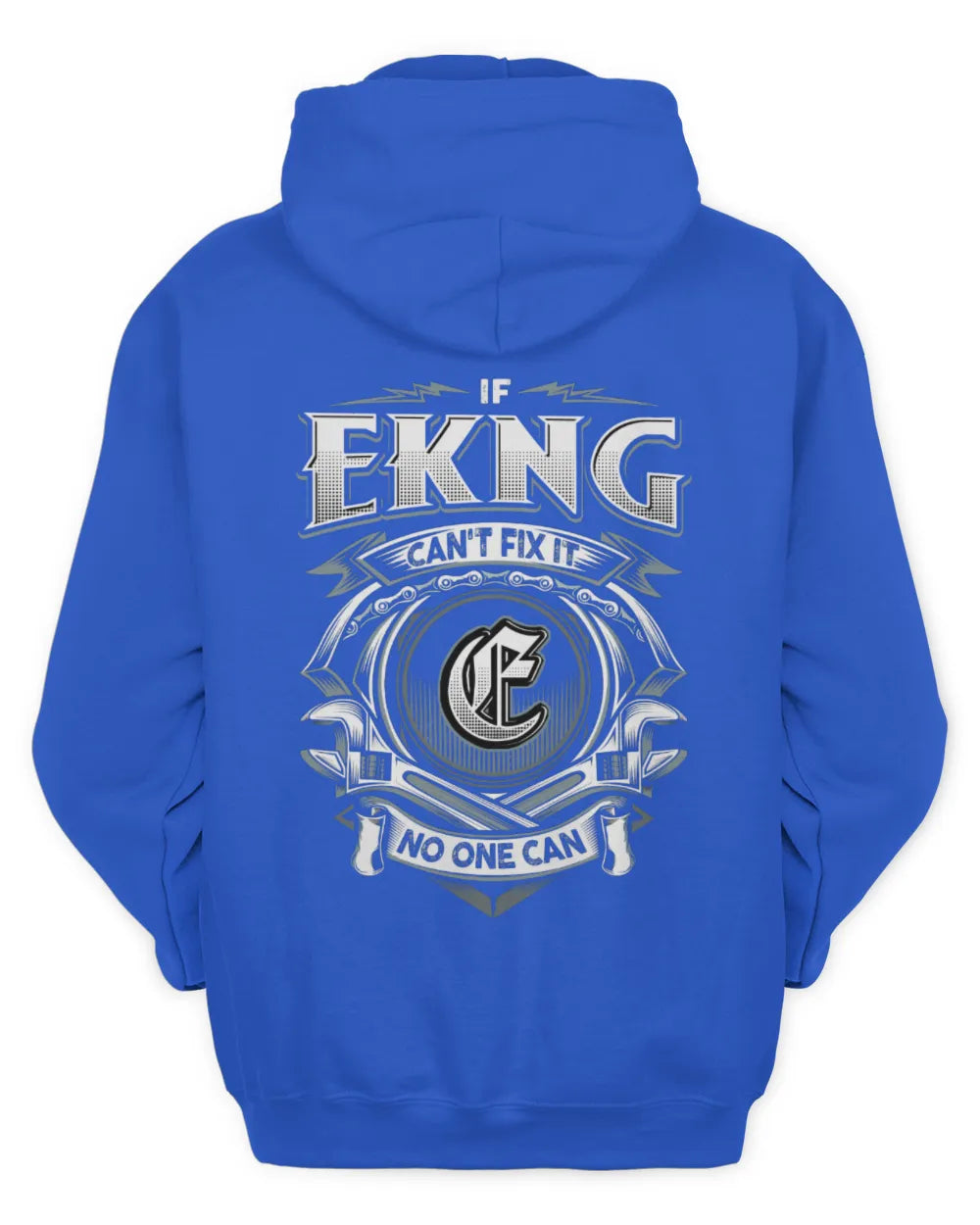 EKNG AP81-K4-626 - Personalized Ahmed Quote Apparel “If Ahmed Can't Fix It, No One Can” - Unisex Hoodie - Royal