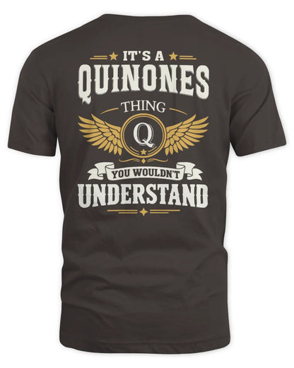 QUINONES KT06-M008 It’s a [NAME] Thing – You Wouldn’t Understand | Personalized Vintage T-Shirt - Unisex Standard T-Shirt - Dark Chocolate