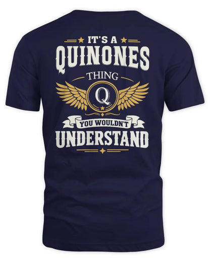 QUINONES KT06-M008 It’s a [NAME] Thing – You Wouldn’t Understand | Personalized Vintage T-Shirt - Unisex Standard T-Shirt - Navy