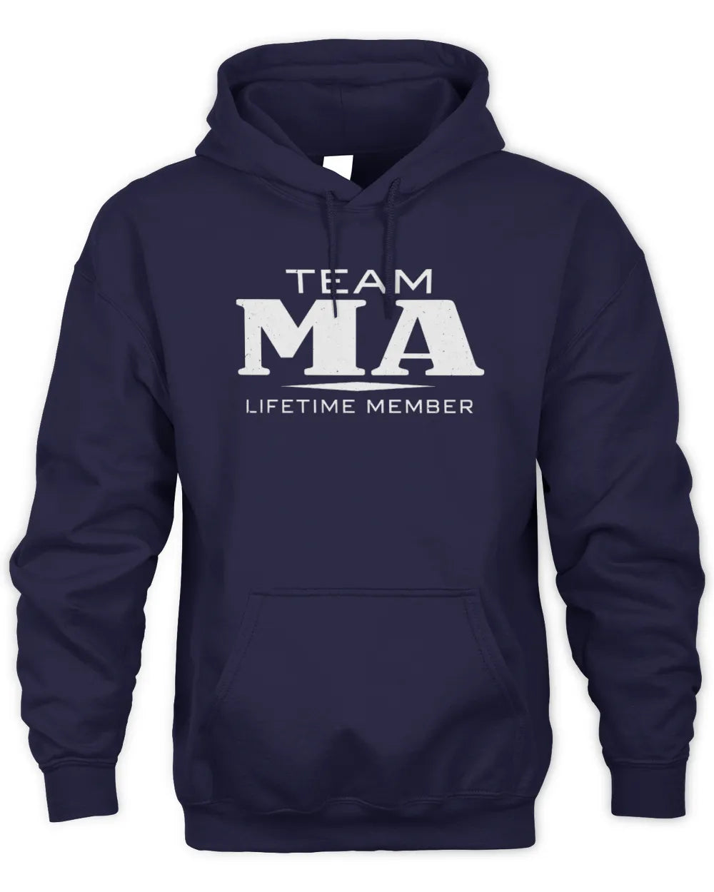 MA BL62-K4-128 - Personalized “Team NAME Lifetime Member” - Unisex Hoodie - Navy