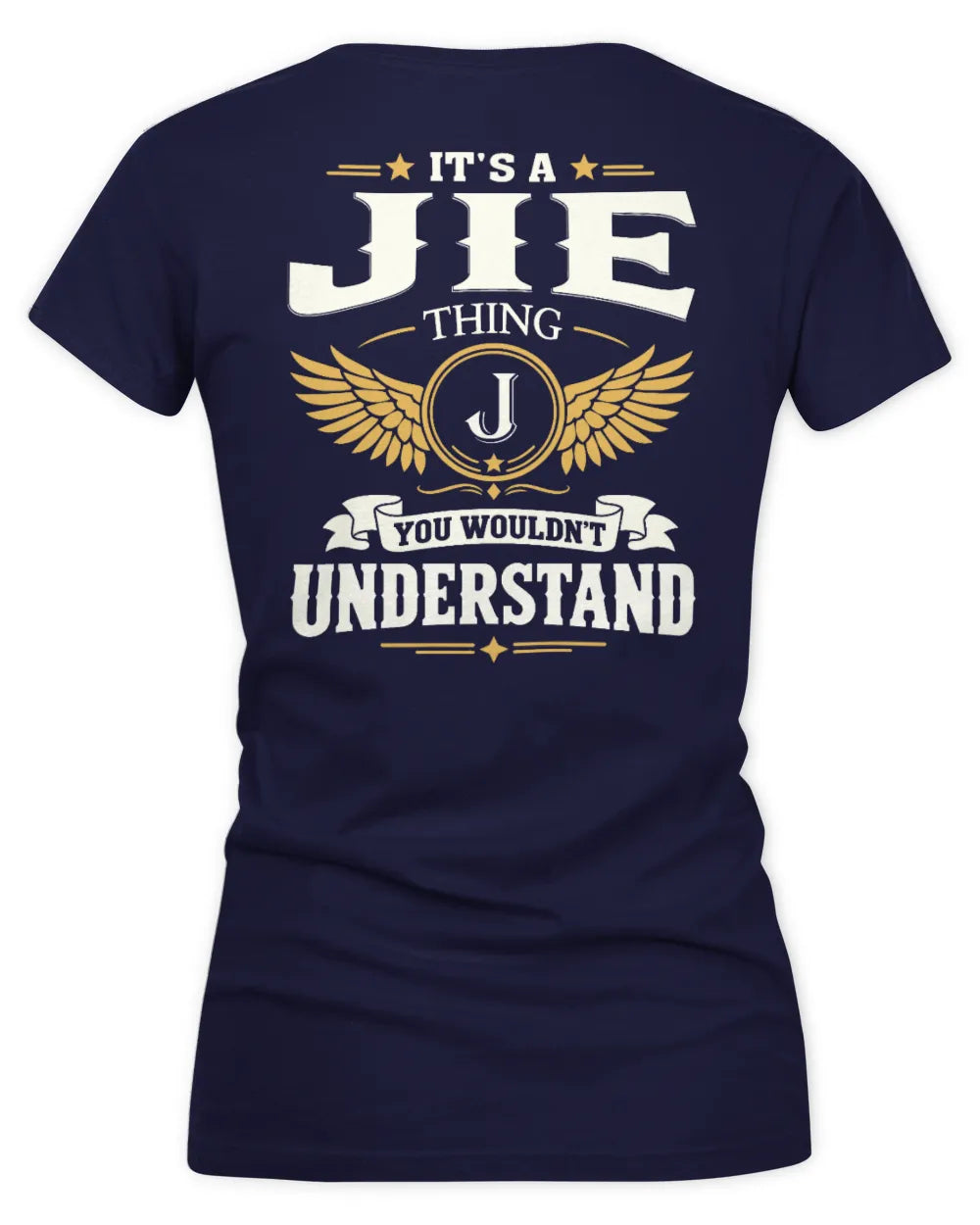 JIE KT06-M008 It’s a [NAME] Thing – You Wouldn’t Understand | Personalized Vintage T-Shirt - Women's V-Neck T-Shirt - Navy