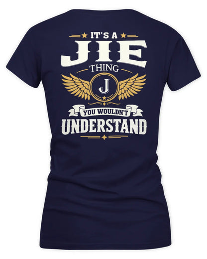JIE KT06-M008 It’s a [NAME] Thing – You Wouldn’t Understand | Personalized Vintage T-Shirt - Women's V-Neck T-Shirt - Navy