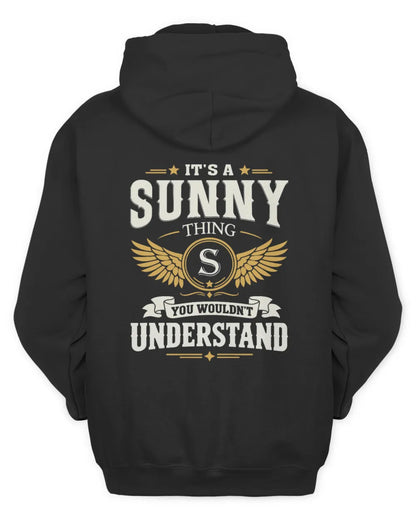 SUNNY KT06-M008 It’s a [NAME] Thing – You Wouldn’t Understand | Personalized Vintage T-Shirt - Unisex Hoodie - Black