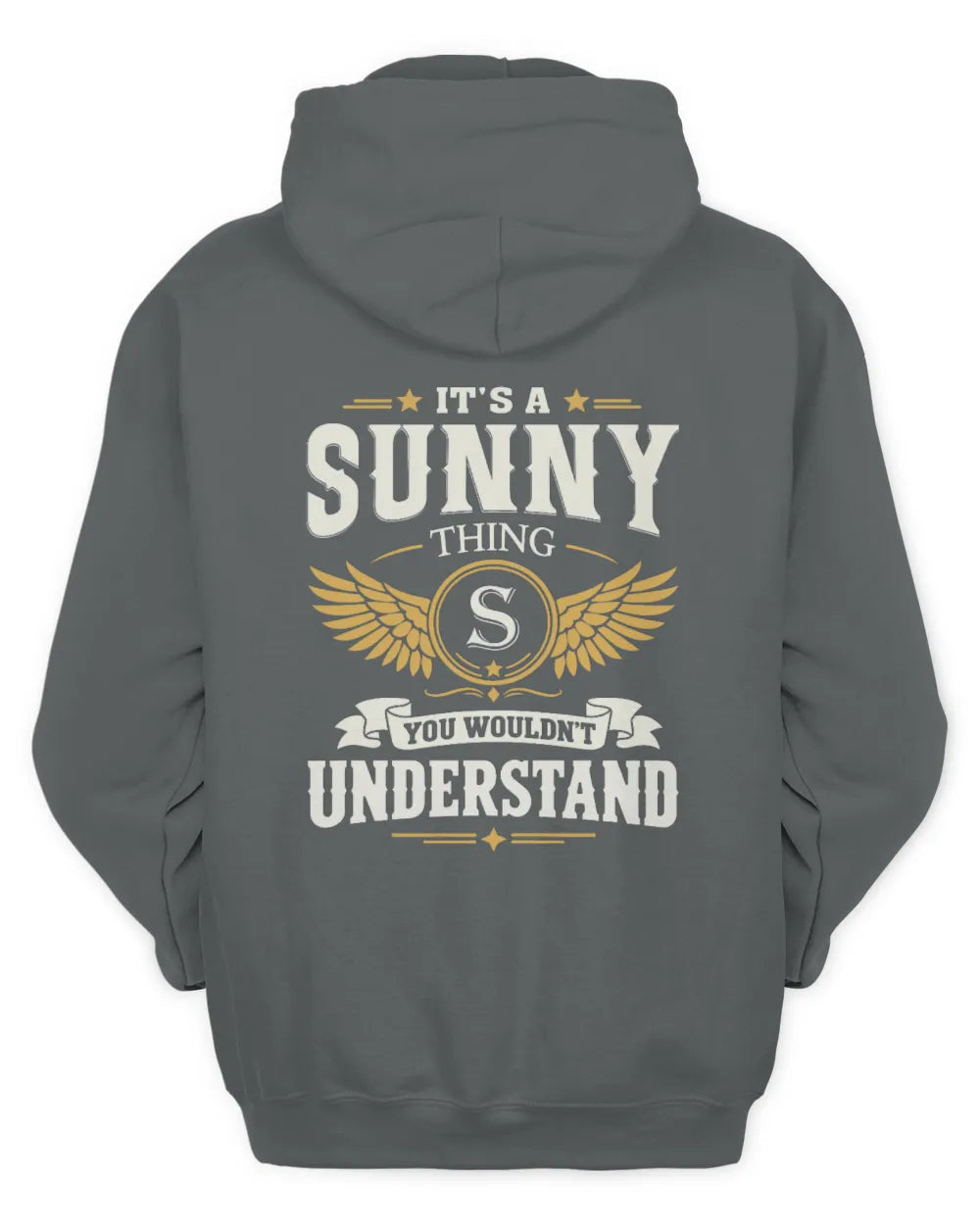 SUNNY KT06-M008 It’s a [NAME] Thing – You Wouldn’t Understand | Personalized Vintage T-Shirt - Unisex Hoodie - Charcoal