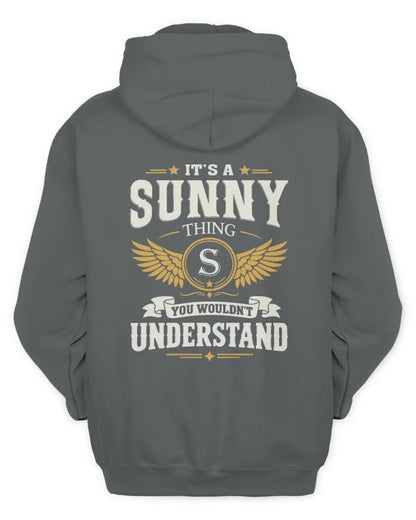 SUNNY KT06-M008 It’s a [NAME] Thing – You Wouldn’t Understand | Personalized Vintage T-Shirt - Unisex Hoodie - Charcoal