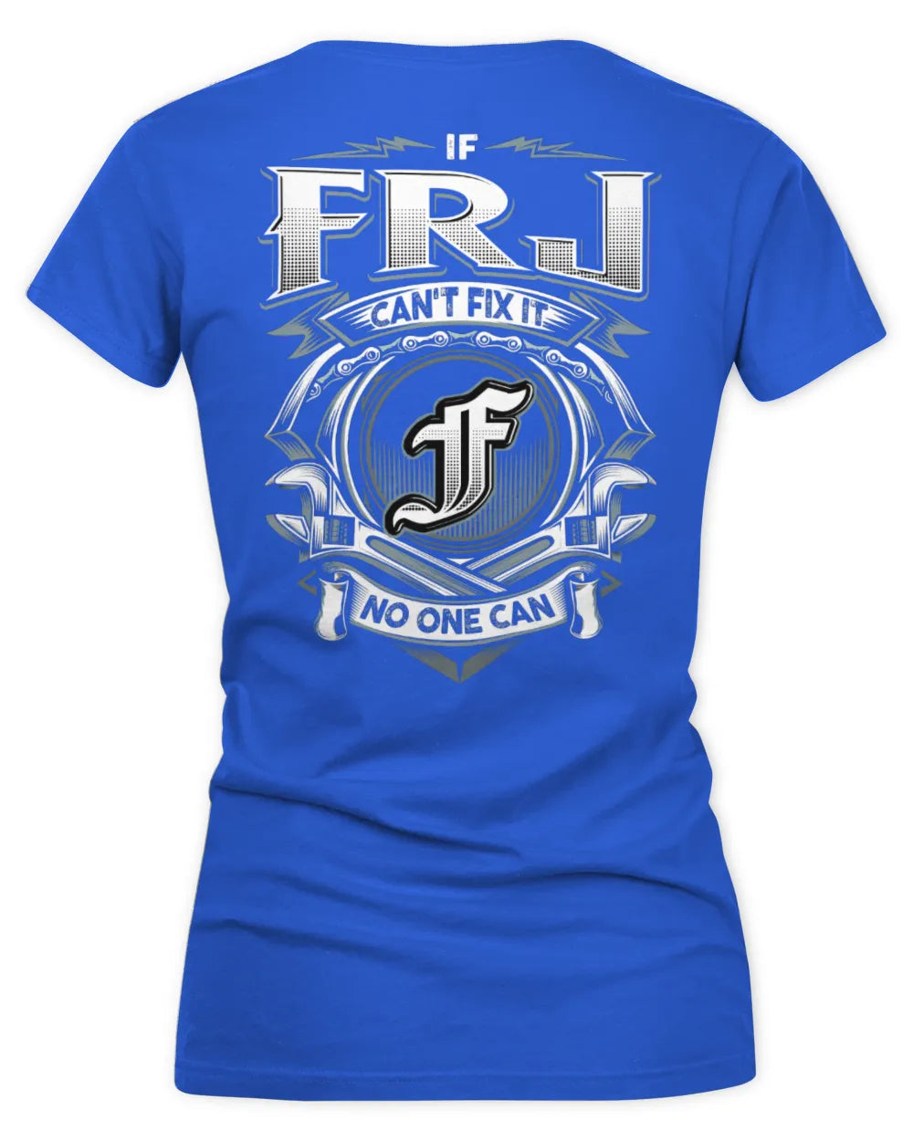 FRJ AP81-K4-626 - Personalized Ahmed Quote Apparel “If Ahmed Can't Fix It, No One Can” - Women's V-Neck T-Shirt - Royal