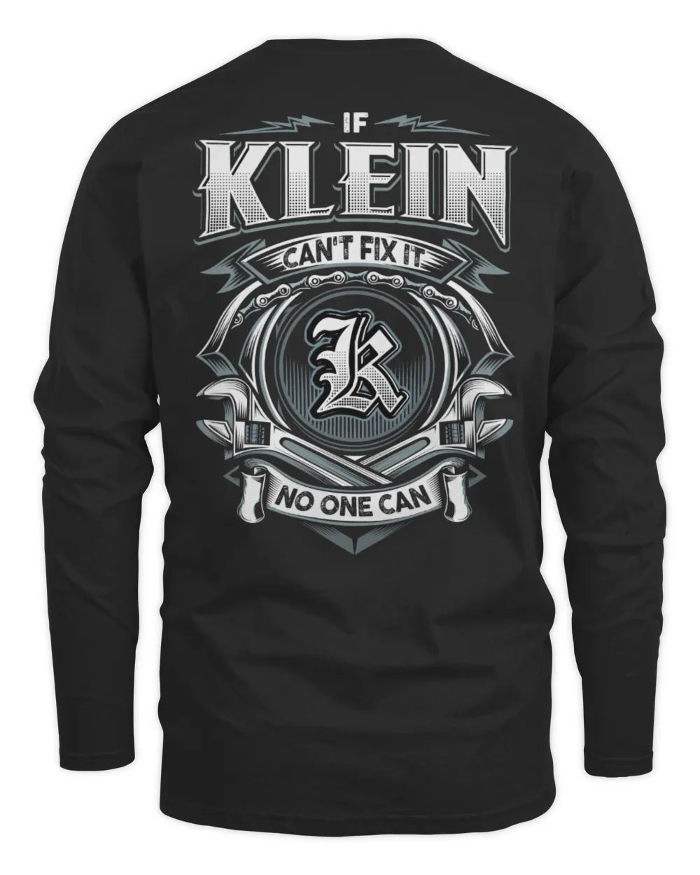 KLEIN AP81-K4-626 - Personalized Ahmed Quote Apparel “If Ahmed Can't Fix It, No One Can” - Men's Long Sleeved T-Shirt - Black