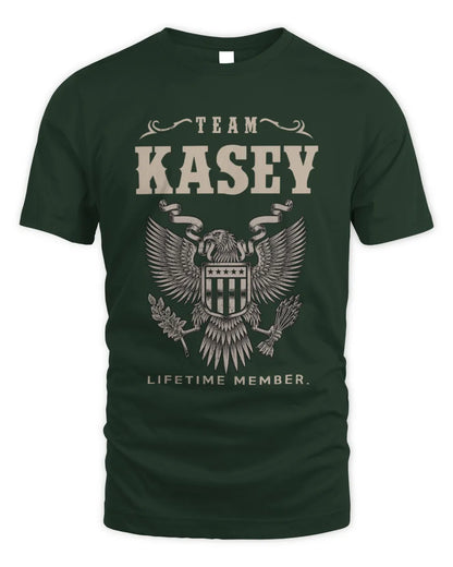 KASEY TP06-K82 – Personalized Classic Style Apparel “Team NAME Lifetime Member” - Unisex Standard T-Shirt - Forest Green