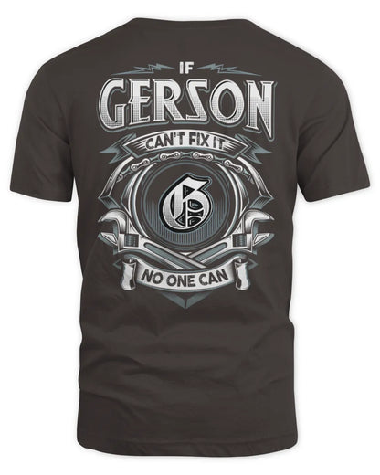 GERSON AP81-K4-626 - Personalized Ahmed Quote Apparel “If Ahmed Can't Fix It, No One Can” - Unisex Standard T-Shirt - Dark Chocolate
