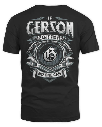 GERSON AP81-K4-626 - Personalized Ahmed Quote Apparel “If Ahmed Can't Fix It, No One Can” - Unisex Standard T-Shirt - Black