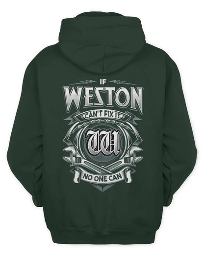 WESTON AP81-K4-626 - Personalized Ahmed Quote Apparel “If Ahmed Can't Fix It, No One Can” - Unisex Hoodie - Forest Green