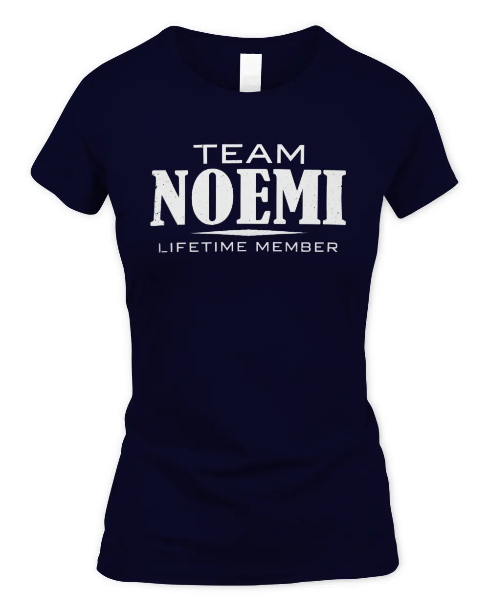 NOEMI BL62-K4-128 - Personalized “Team NAME Lifetime Member” - Women's Standard T-Shirt - Navy