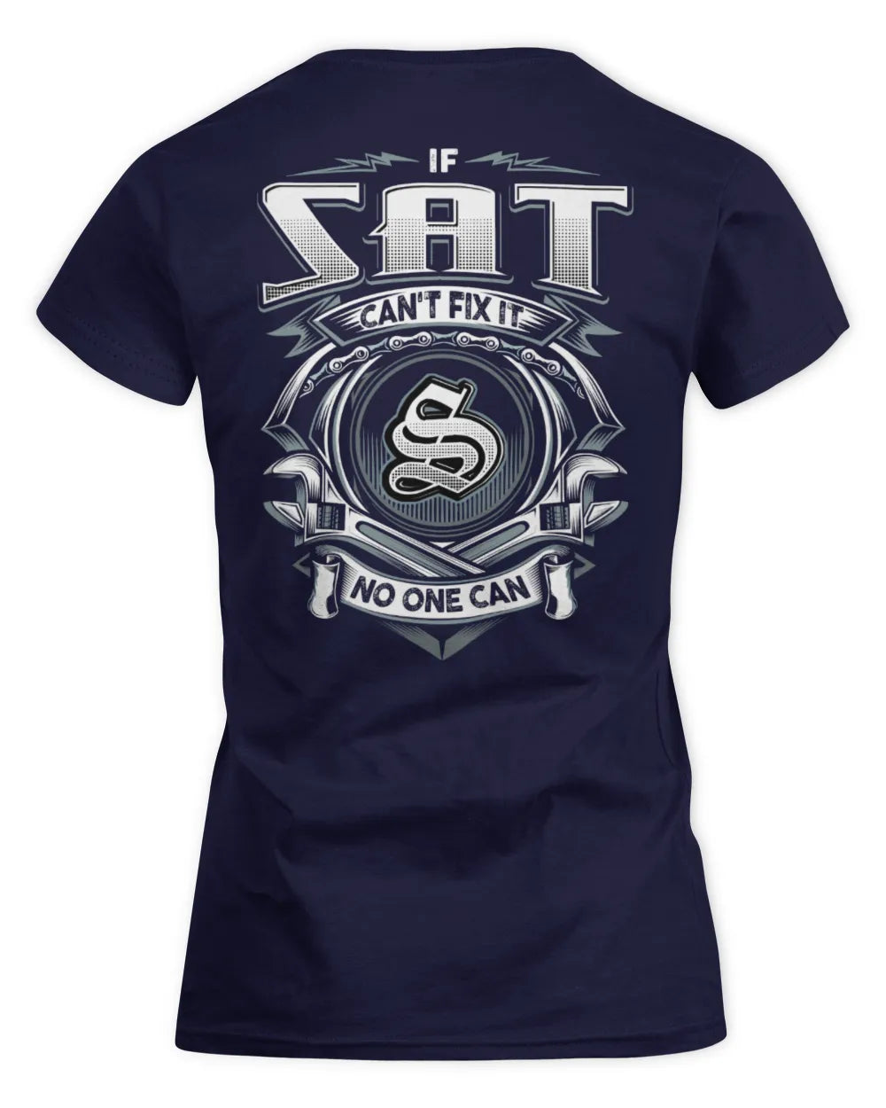 SAT AP81-K4-626 - Personalized Ahmed Quote Apparel “If Ahmed Can't Fix It, No One Can” - Women's Standard T-Shirt - Navy