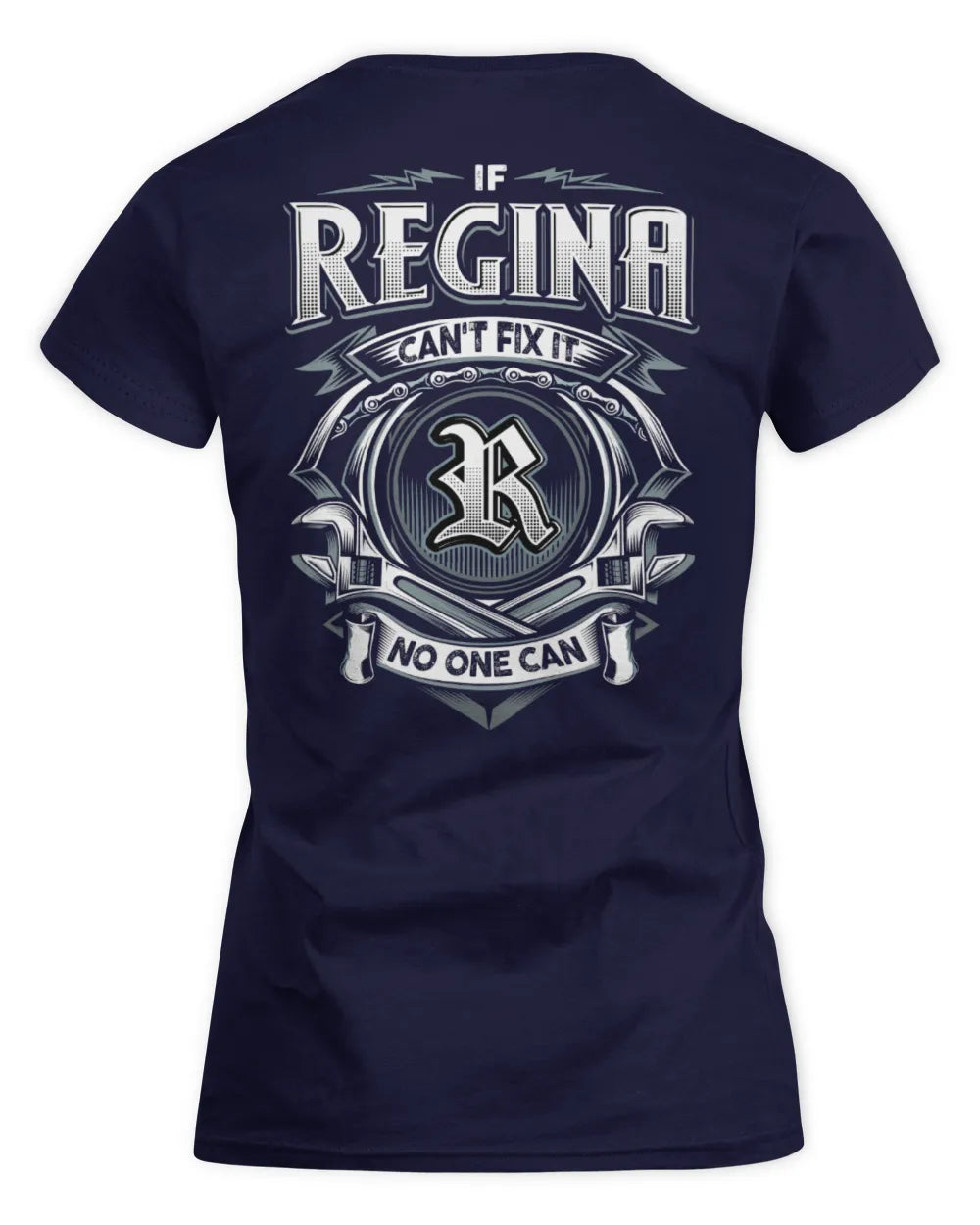 REGINA AP81-K4-626 - Personalized Ahmed Quote Apparel “If Ahmed Can't Fix It, No One Can” - Women's Standard T-Shirt - Navy