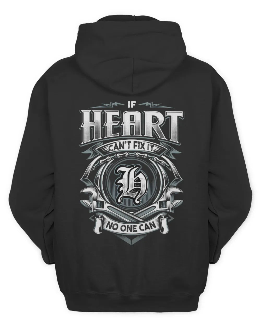 HEART AP81-K4-626 - Personalized Ahmed Quote Apparel “If Ahmed Can't Fix It, No One Can” - Unisex Hoodie - Black