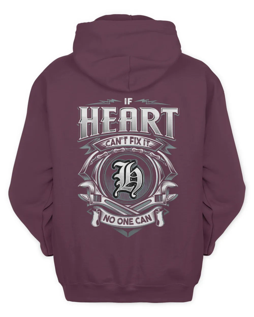 HEART AP81-K4-626 - Personalized Ahmed Quote Apparel “If Ahmed Can't Fix It, No One Can” - Unisex Hoodie - Maroon
