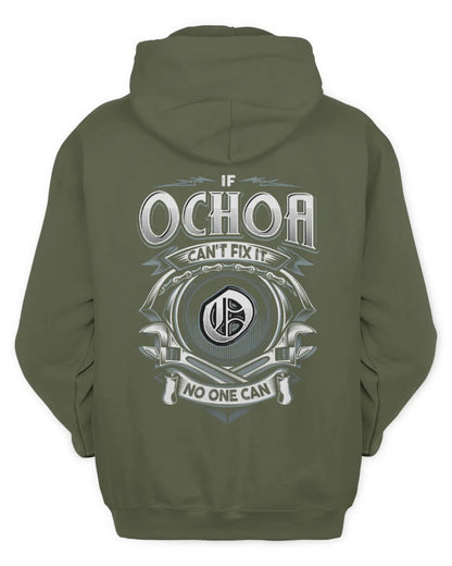 OCHOA AP81-K4-626 - Personalized Ahmed Quote Apparel “If Ahmed Can't Fix It, No One Can” - Unisex Hoodie - Military Green