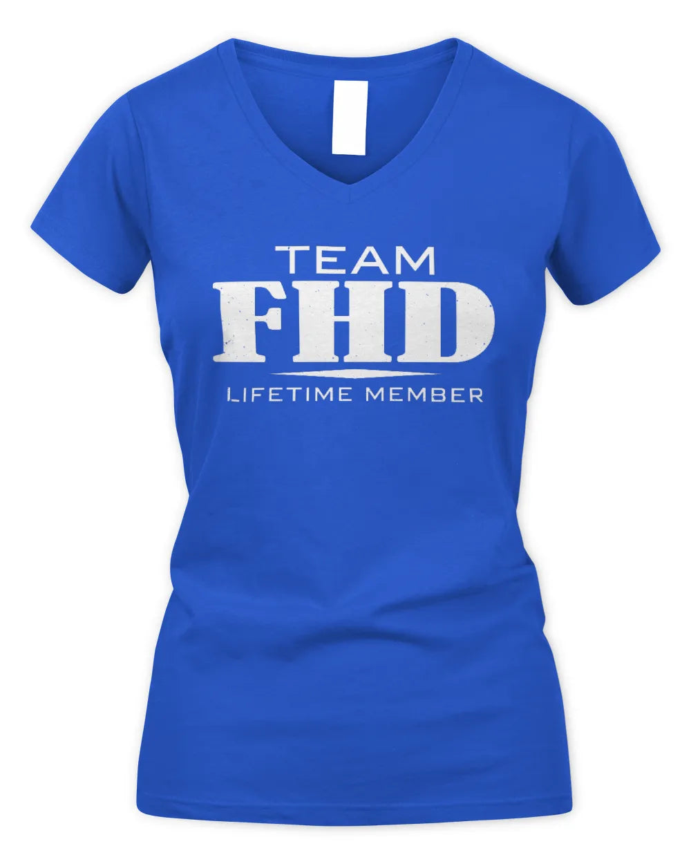 FHD BL62-K4-128 - Personalized “Team NAME Lifetime Member” - Women's V-Neck T-Shirt - Royal