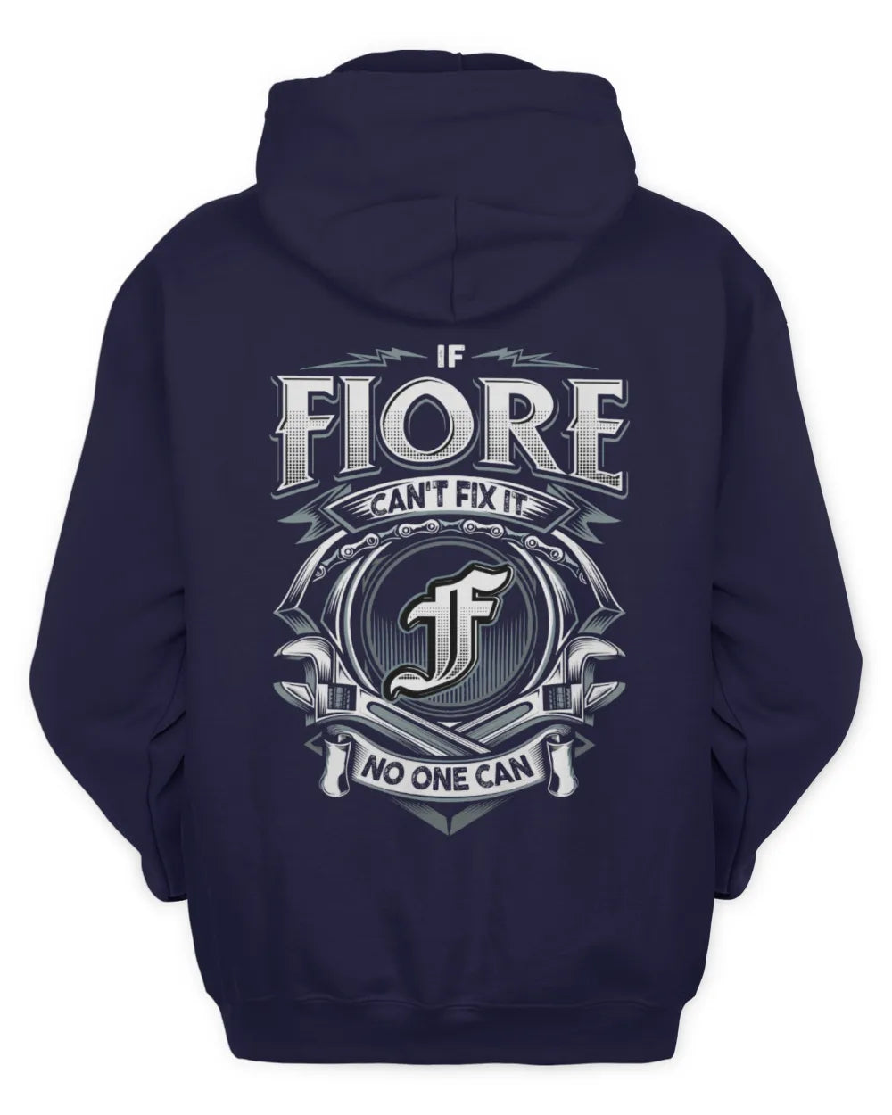 FIORE AP81-K4-626 - Personalized Ahmed Quote Apparel “If Ahmed Can't Fix It, No One Can” - Unisex Hoodie - Navy