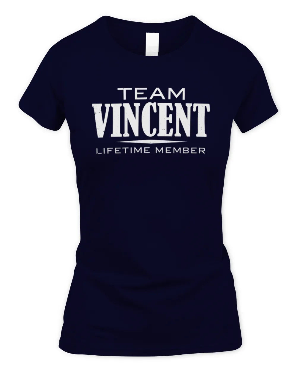 VINCENT BL62-K4-128 - Personalized “Team NAME Lifetime Member” - Women's Standard T-Shirt - Navy