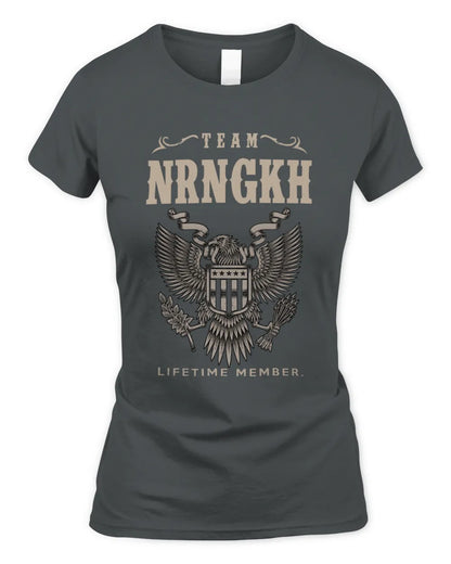 NRNGKH TP06-K82 – Personalized Classic Style Apparel “Team NAME Lifetime Member” - Women's Standard T-Shirt - Charcoal