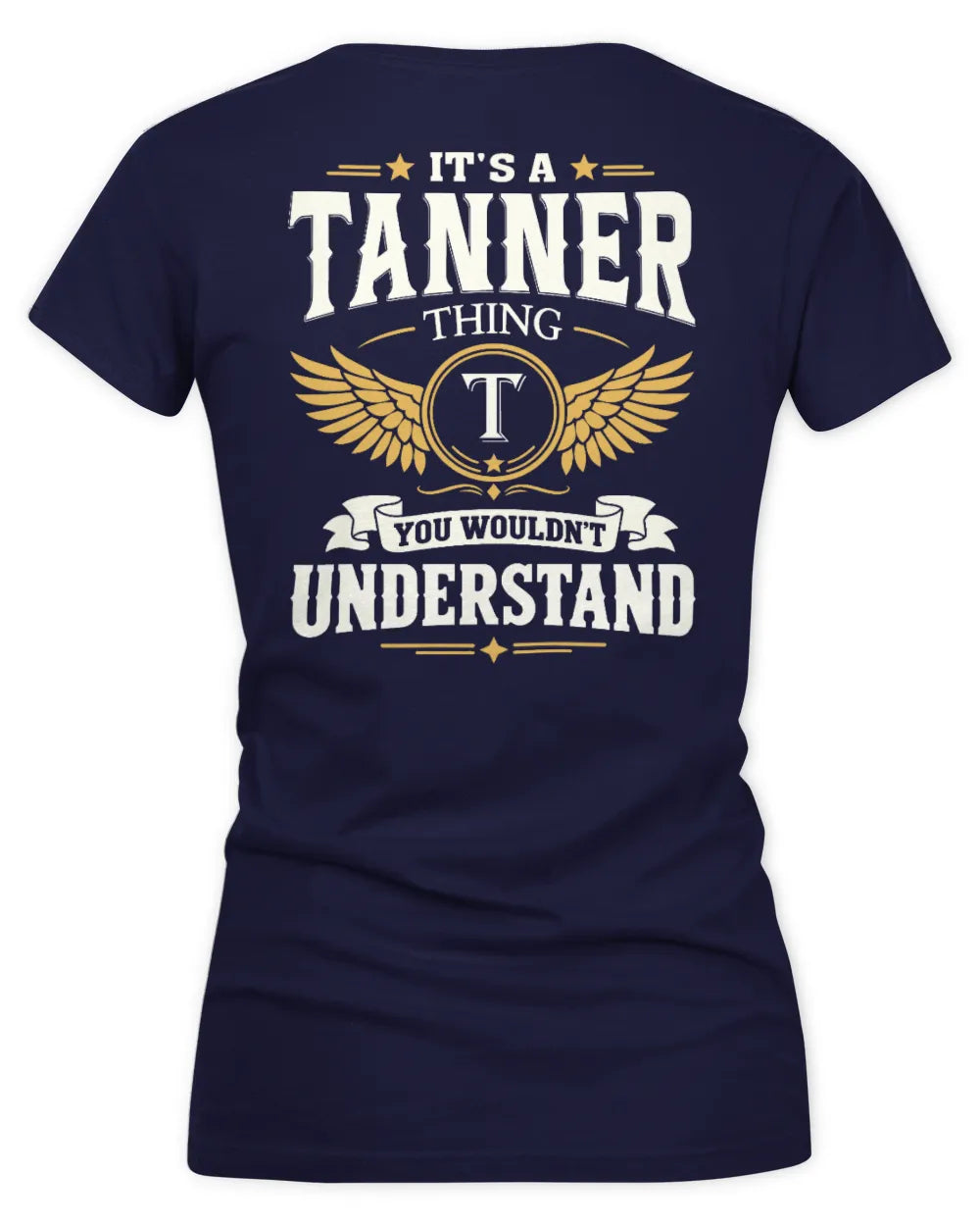 TANNER KT06-M008 It’s a [NAME] Thing – You Wouldn’t Understand | Personalized Vintage T-Shirt - Women's V-Neck T-Shirt - Navy