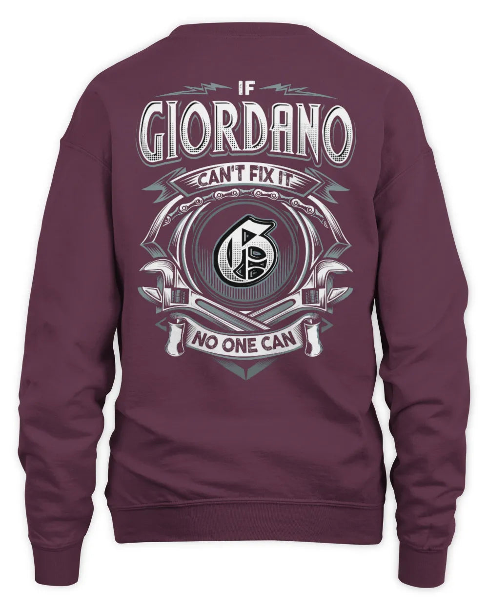 GIORDANO AP81-K4-626 - Personalized Ahmed Quote Apparel “If Ahmed Can't Fix It, No One Can” - Unisex Sweatshirt - Maroon