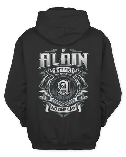 ALAIN AP81-K4-626 - Personalized Ahmed Quote Apparel “If Ahmed Can't Fix It, No One Can” - Unisex Hoodie - Black