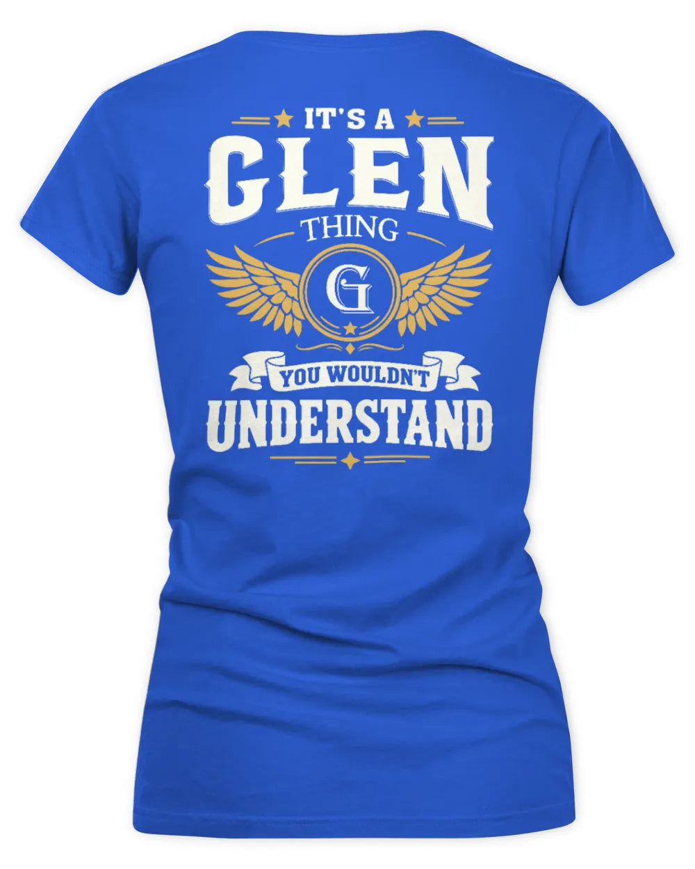 GLEN KT06-M008 It’s a [NAME] Thing – You Wouldn’t Understand | Personalized Vintage T-Shirt - Women's V-Neck T-Shirt - Royal