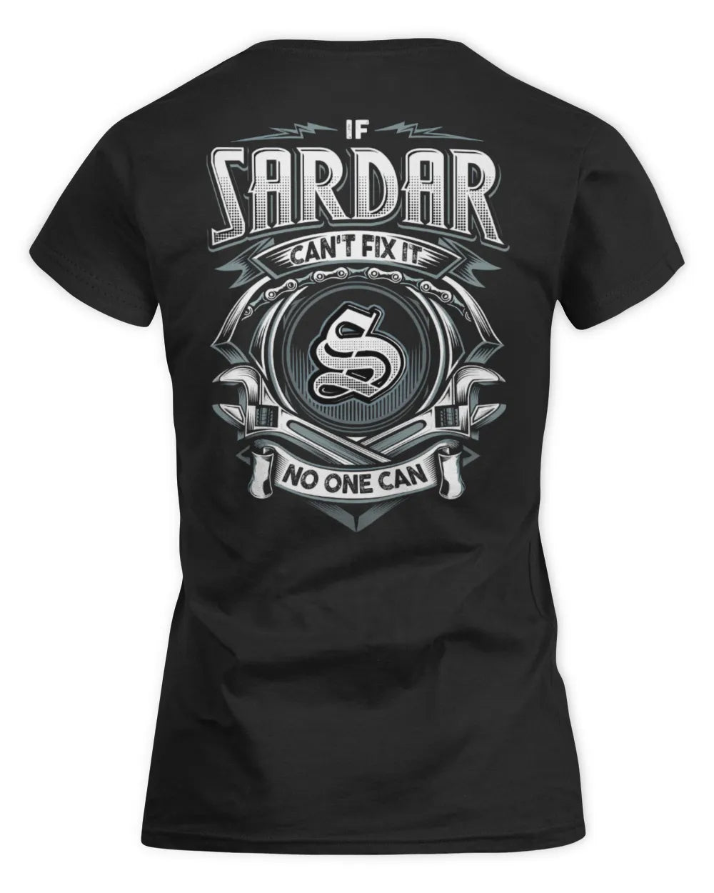 SARDAR AP81-K4-626 - Personalized Ahmed Quote Apparel “If Ahmed Can't Fix It, No One Can” - Women's Standard T-Shirt - Black