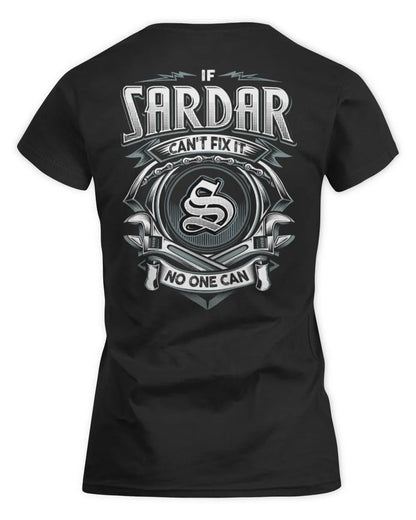 SARDAR AP81-K4-626 - Personalized Ahmed Quote Apparel “If Ahmed Can't Fix It, No One Can” - Women's Standard T-Shirt - Black