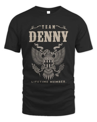 DENNY TP06-K82 – Personalized Classic Style Apparel “Team NAME Lifetime Member” - Unisex Standard T-Shirt - Black
